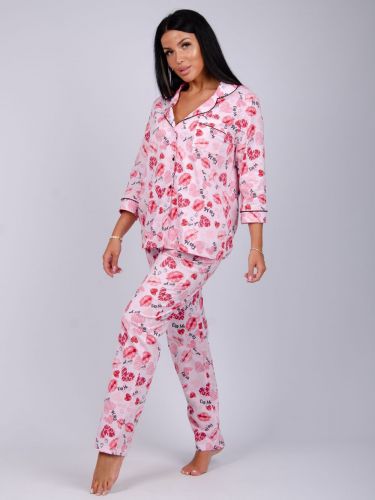 Пижама "Классика" поцелуйчик, трикотаж