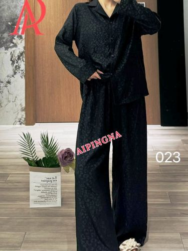 Пижама муслин с брюками  AIPINGNA 023 (черный)