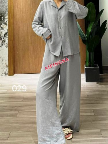 Пижама муслин с брюками  AIPINGNA 029 (серый)