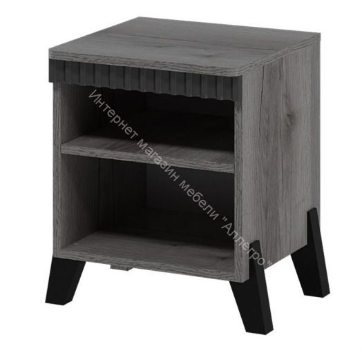 Тумба прикроватная с ножками Ольга 3 Дуб делано серый