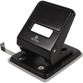 Дырокол "Attomex" (45 листов) металлический, с линейкой, в картонной коробке, черный