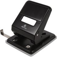 Дырокол "Attomex" (45 листов) металлический, с линейкой, в картонной коробке, черный