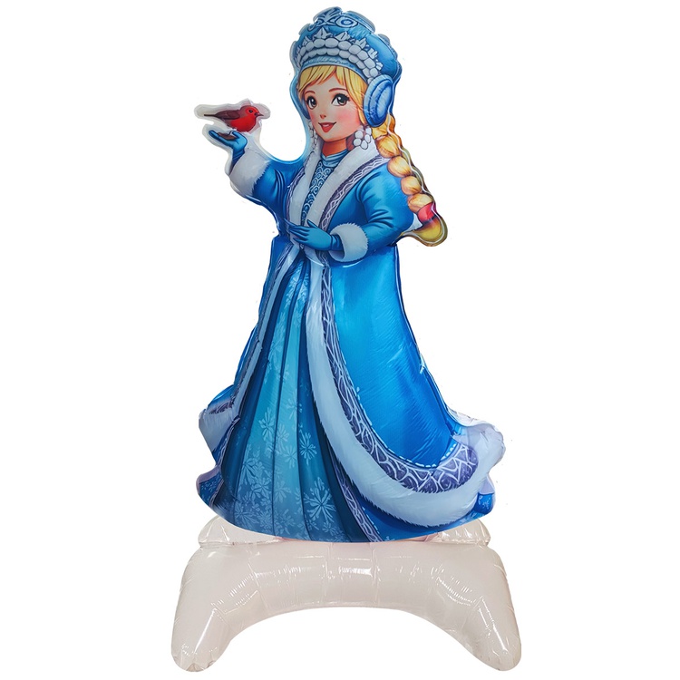 Снегурочка ходячий шар фольгированный с воздухом