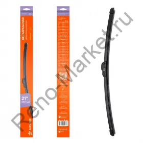 Щетка стеклоочистителя бескаркасная (крючок, 530mm.)