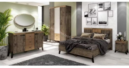 Спальня Ольга 3" Дуб коми