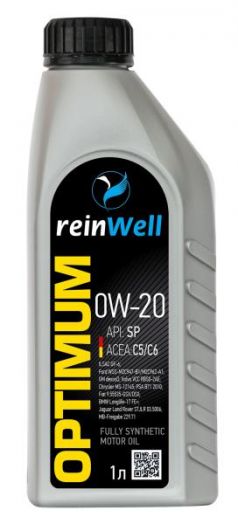 ReinWell 0W-20 API: SP; ACEA: C5,C6, 1л
