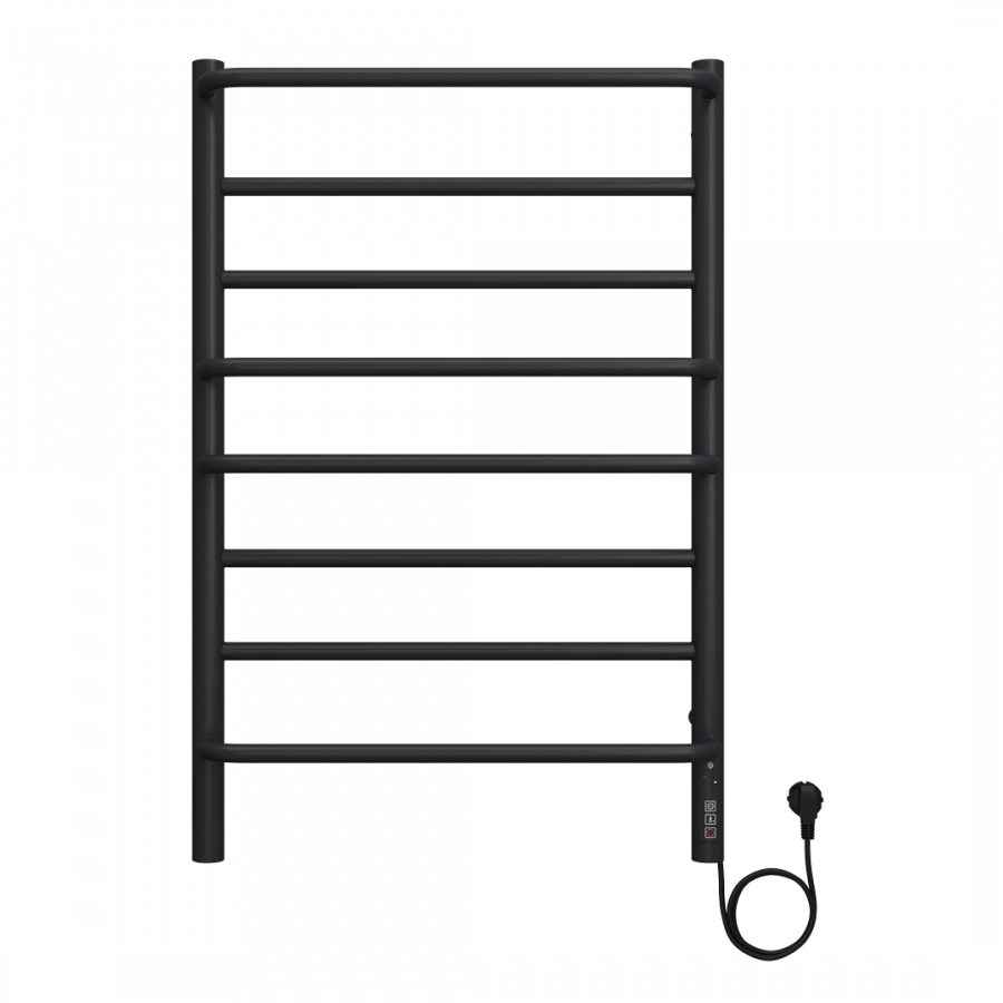 Евромикс П8 500х800 электро КС ЧЕРНЫЙ МУАР ( new встроен диммер) Полотенцесушитель TERMINUS