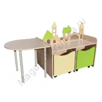 Игровая мебель полка модель 8 с приставным столом (ЛДСП , фанера)
