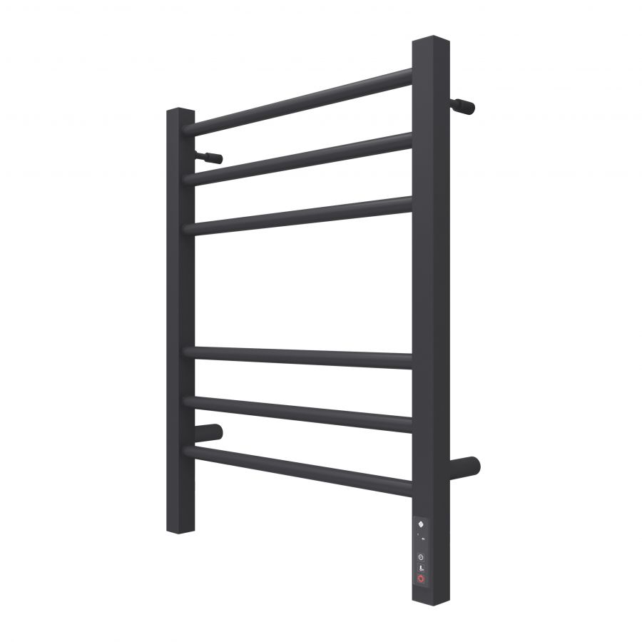 Сицилия П6 450х600 электро КС 9005 матовый ( new встроен диммер) Полотенцесушитель TERMINUS