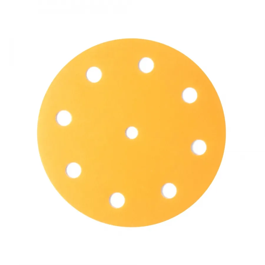 FASTPLUS Шлифовальные круги 125 мм, 8+1 отверстие, на липучке, серия B15 GOLD (оксид алюминия)
