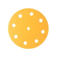 FASTPLUS Шлифовальные круги 125 мм, 8+1 отверстие, на липучке, серия B15 GOLD (оксид алюминия)