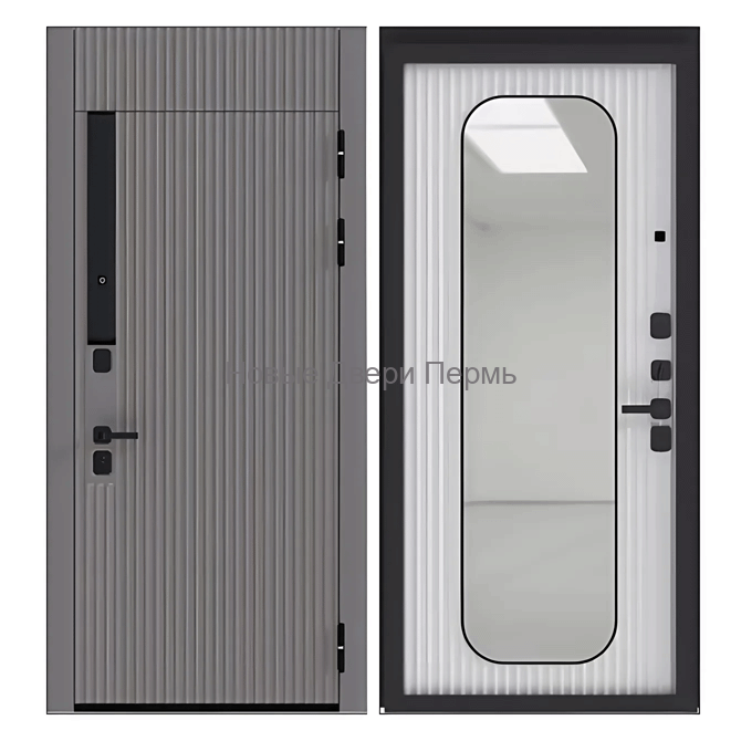 Входная дверь Страж 3К Деспи — серый кварц, МДФ 16 мм