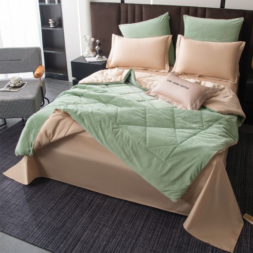 Комплект постельного белья Сатин Velvet Premium с Одеялом VP012