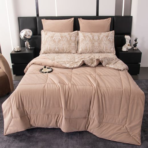 Комплект постельного белья Сатин Velouria Luxe с Одеялом VL010