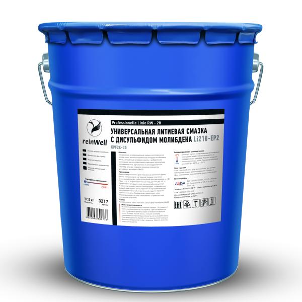 Универсальная литиевая смазка ReinWell  +MoS2 RW-28, 18kg