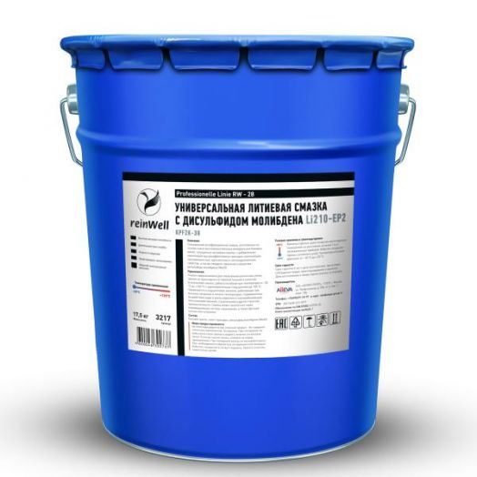 Универсальная литиевая смазка ReinWell  +MoS2 RW-28, 18kg