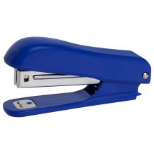 Степлер №10 STAFF «Profit», до 12 листов, с антистеплером, синий, 228738