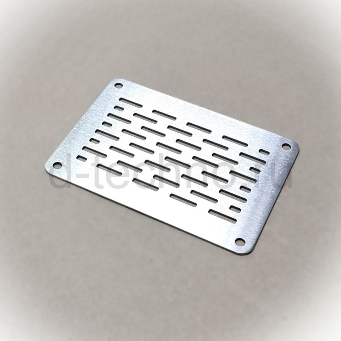 Накладка-решетка на сливные отверстия прямоугольная 120 мм Х 90 мм