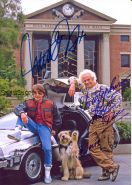 Автографы: Майкл Дж. Фокс, Кристофер Ллойд. Назад в будущее II