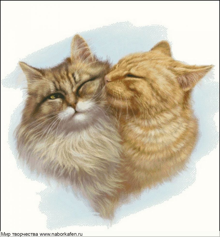 Набор для вышивания "Кошачья любовь"