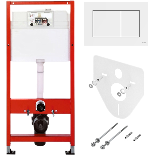 Изображение Инсталляция для подвесного унитаза Tece Profil 9400413 с кнопкой смыва