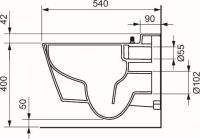Подвесной унитаз Tece One 9700204 схема 6