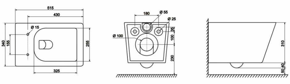 Подвесной унитаз TECEspring9700996 ФОТО
