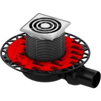 Трап для душа TeceDrainpoint 110 KDP-S110решеткой Хром схема 1