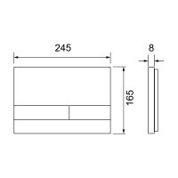 Панель смыва TECEspring Square S2308 схема 2