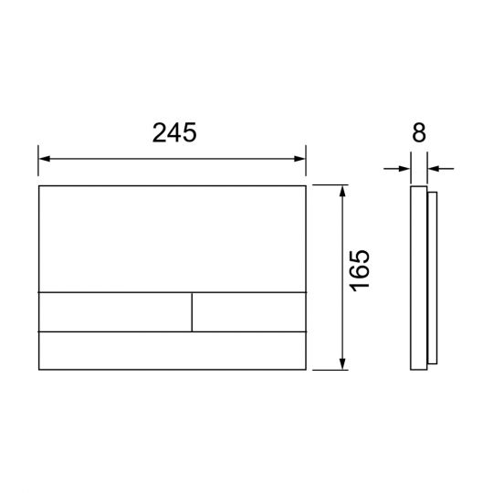 Панель смыва TECEspring Square S2308 схема 2