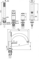 Смеситель для ванны и душа Fima carlo frattini Mast F3144N схема 2