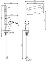 Fima carlo frattini Kitchen смеситель для кухни F3207/1 схема 2