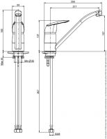 Fima carlo frattini Kitchen смеситель для кухни F3207N схема 2