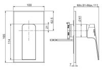 Смеситель для душа Fima carlo frattini Fit F3389X1 схема 2