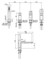 Смеситель для ванны Fima carlo frattini Fit F3394 схема 2