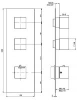 Fima carlo frattini Fimatherm смеситель для ванны/душа F3513X2 схема 2