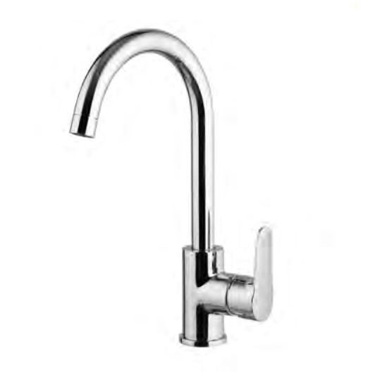 Хромированный высокий смеситель для мойки Fima carlo frattini Serie 22 Kitchen F3837/3 ФОТО