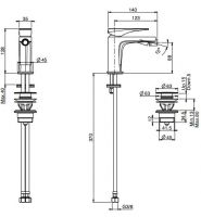 Fima carlo frattini Zeta смеситель для биде F3962N схема 2 Fima carlo frattini Zeta смеситель для биде F3962N схема 2