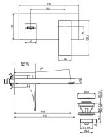 Fima carlo frattini Zeta смеситель для раковины F3971WLX5 схема 2