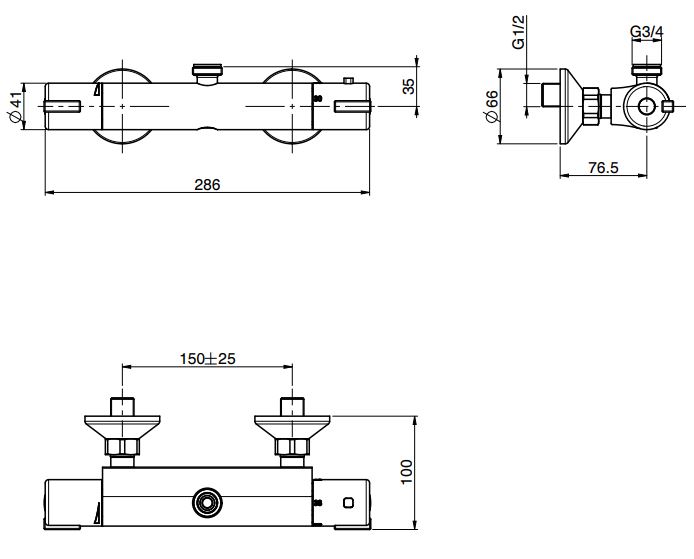 Fima carlo frattini Fimatherm смеситель для душа F4075/3 ФОТО