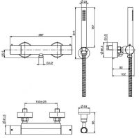 Fima carlo frattini Fimatherm смеситель для душа F4275 схема 2