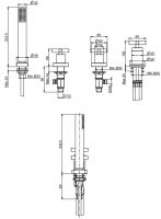 Fima carlo frattini Maxima смеситель для ванны/душа F5314/2 схема 2