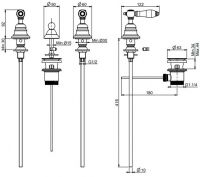Fima carlo frattini Herend смеситель для биде F5422 схема 2