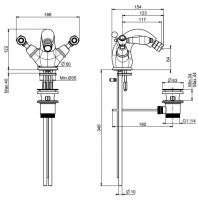 Fima carlo frattini Herend смеситель для биде F5432 схема 2 Fima carlo frattini Herend смеситель для биде F5432 схема 2