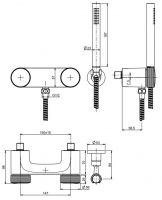 Fima carlo frattini Texture collection смеситель для душа F5605 схема 1 Fima carlo frattini Texture collection смеситель для душа F5605 схема 1
