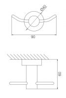 Fima - carlo frattini Rotola настенная вешалка в ванную F6004/2 схема 2