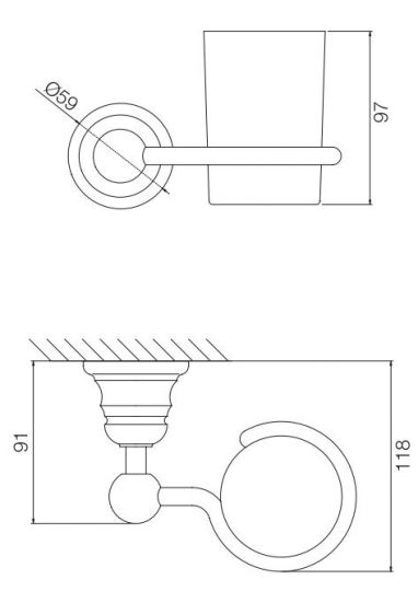 Fima - carlo frattini Victory стакан F6063/1 схема 2