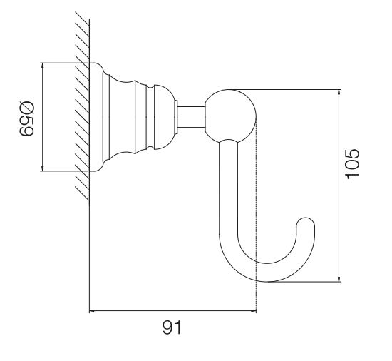 Изображение Fima - carlo frattini Victory настенный крючок для ванной F6064/1