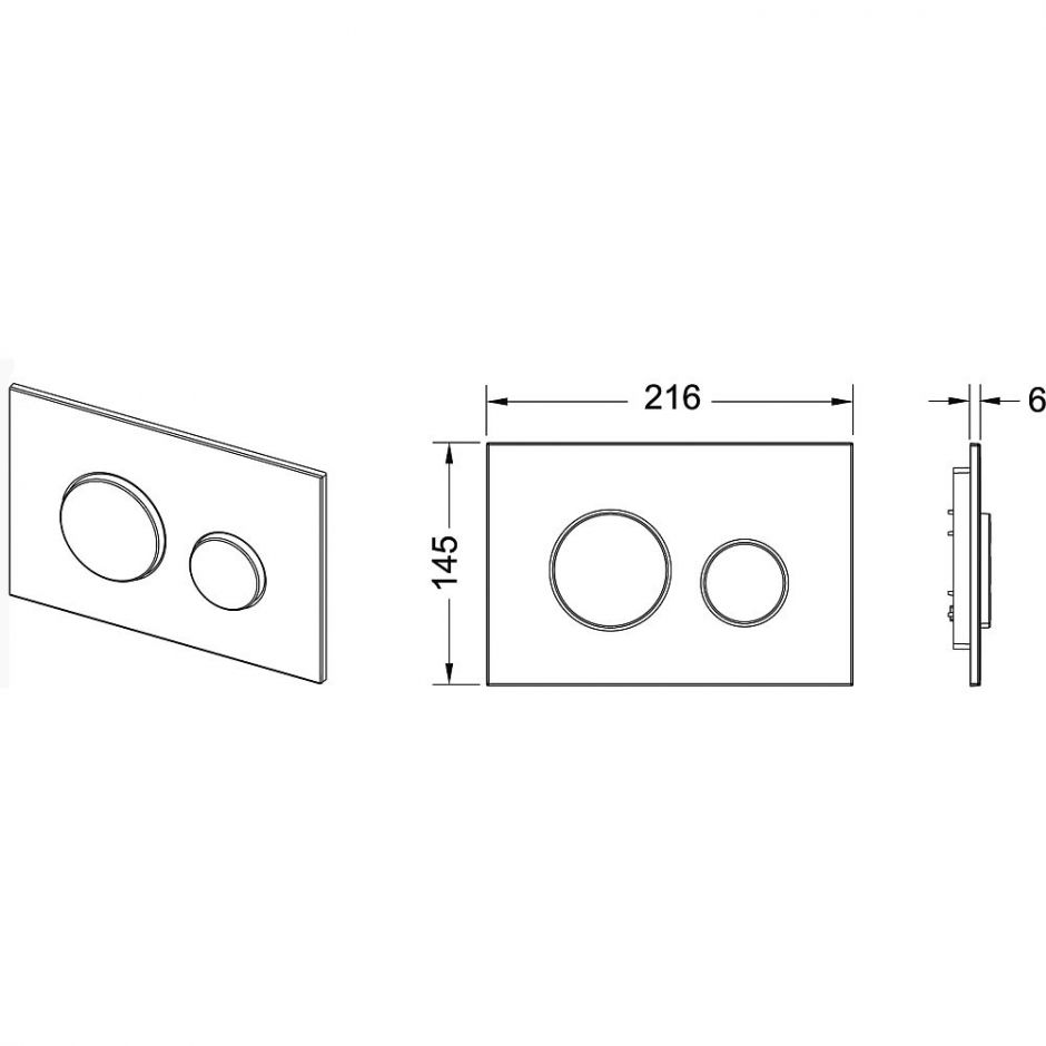 Кнопка (клавиша) смыва TECE Loop 924066 ФОТО