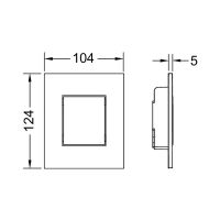 Панель смыва с клавишей TECE TECEnow 92424 схема 2